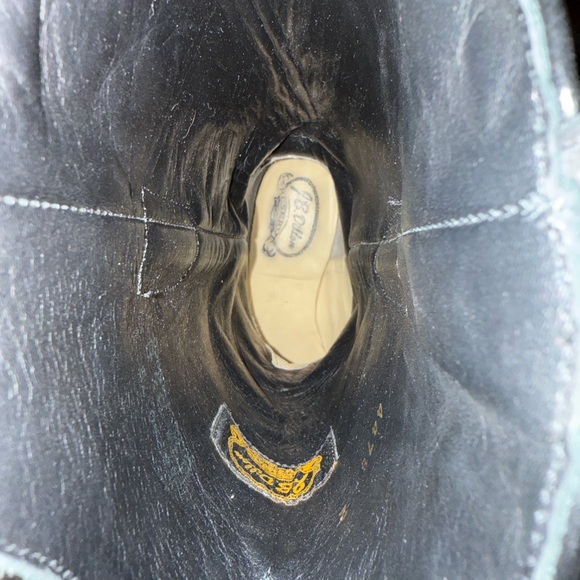 J.B. Dillon Black Western Embroidered Heeled Boots - Picture 7 of 8